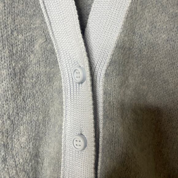 Forte Forte Stretch Brushed Wool Mohair Cardigan in Blue Ciel Sz 1 US S - Picture 9 of 9